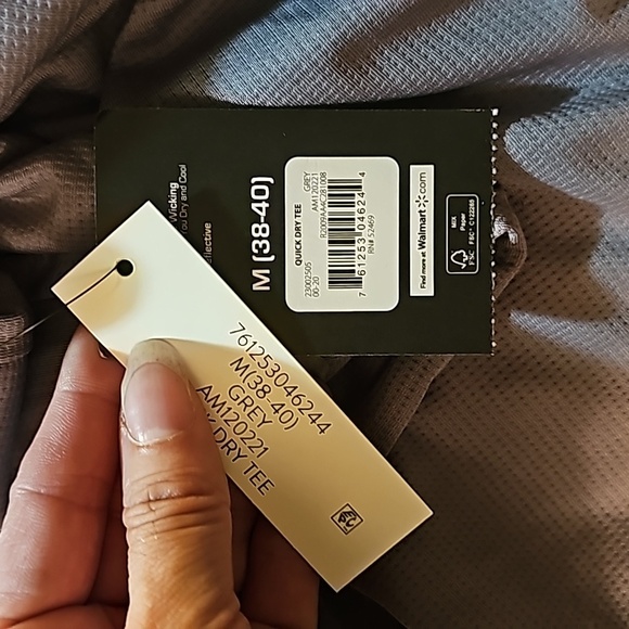 ATHLETIC WORKS grey t-shirt. Size M. NWT! - Picture 5 of 5